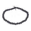 Natural Lava Rock Beads Stretch Bracelets BJEW-G623-02-4mm-1