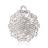 Tibetan Style Alloy Pendant Cabochon Settings PALLOY-G117-03AS-2