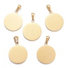 Ion Plating(IP) 304 Stainless Steel Pendants STAS-P115-09G-2