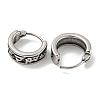 316 Surgical Stainless Steel Hoop Earrings EJEW-D096-23A-AS-2