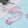 Personalized ABS Plastic Cable Chain Necklaces NJEW-JN03310-09-5