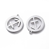 Non-Tarnish 304 Stainless Steel Pendants LS-STAS-L249-002C-2