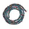 Electroplate Glass Beads Stradns EGLA-H114-02B-14-4