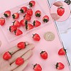 24Pcs Opaque Resin Pendants RESI-SC0002-98-3