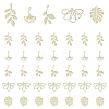 40Pcs 5 Style Alloy Pendants PALLOY-DC0001-03-1