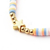 Handmade Polymer Clay Beads Stretch Bracelets Sets BJEW-JB06353-02-11