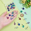 30Pcs 6 Colors Glass European Dangle Charms PALLOY-PH01825-3
