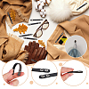 20Pcs Imitation Leather Bag Webbing Straps with Silver Color Plated Metal Eyelets for Bag Accessories DIY-NB0016-35A-4