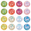 48Pcs 8 Colors Transparent Resin Cabochons RESI-PH0002-53-1