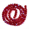 Electroplate Glass Beads Strands X-EGLA-A034-T10mm-L20-2