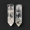 Natural Quartz Crystal Pointed Pendants G-D460-01W-3
