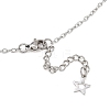 201 Stainless Steel Sun Moon Star Pendant Natural Green Aventurine & 304 Stainless Steel Link Chain 3 Layer Necklaces for Women NJEW-JN05470-03-5