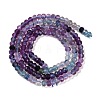 Gradient Color Natural Colorful Fluorite Beads Strands G-F778-A01-02-4