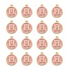 Golden Plated Alloy Enamel Charms X-ENAM-S118-07H-2