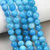 Natural Dyed White Jade Beads Strands GG-CBAEB22-B01-8mm-07-1