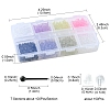 700Pcs Plastic Tiny Ball Stud Earrings with 150Pcs Ear Nuts for Women KY-YW0001-23-4