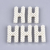 Handmade ABS Plastic Imitation Pearl Woven Beads FIND-T039-18-H-1