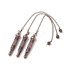 Brass Bullet Dowsing Pendulum Pendants HJEW-G020-02-2