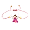 Friendship Angel Loom Pattern Miyuki Seed Beads Bracelets for Women BJEW-C011-45B-2