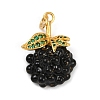 Brass Enamel Pendants KK-K405-01C-G-1