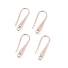 Eco-Friendly Brass Earring Hooks Findings KK-M157-03RG-NR-1