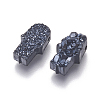 Imitation Druzy Gemstone Resin Beads RESI-L026-A01-1