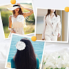 1Pc Flower Polyester Brooches JEWB-CN0001-08A-4