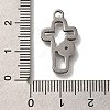 304 Stainless Steel Pendant Rhinestone Settings STAS-H223-01AS-06-3