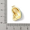 Brass Enamel Pendants KK-B148-01G-02-3