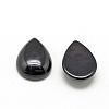 Natural Black Stone Cabochons G-R417-10x14-46-2