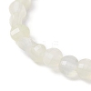 Natural Lemon Jade Faceted Nugget Beads Stretch Bracelet BJEW-JB07217-02-4