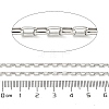 304 Stainless Steel Rectangle Link Chains CHS-G038-03P-2