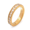 304 Stainless Steel Clear Cubic Zirconia Finger Rings for Women RJEW-Z143-01G-01-2