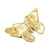 Golden Plated Alloy Colorful Rhinestone Insect Brooches JEWB-L017-07G-02-2
