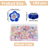180Pcs Transparent Acrylic Beads OACR-PA0001-54-2