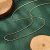 Ion Plating(IP) 304 Stainless Steel Cable Chain Necklaces LS-NJEW-P248-01G-1