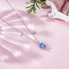 925 Sterling Silver Zircon Pendant Necklace 12 Constellation Pendant Necklace Jewelry Anniversary Birthday Gifts for Women Men JN1088F-3