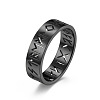 Hollow Word Stainless Steel Finger Rings FIND-PW0020-13D-EB-1