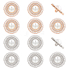 12Pcs 2 Colors Zinc Alloy Rhinestone Shank Buttons FIND-FG0002-92-1