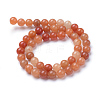 Natural Red Aventurine Bead Strands G-R345-8mm-46-2