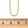 Ion Plating(IP) 304 Stainless Steel Cable Chain Necklace STAS-T040-PJ205-60-2