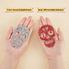 SUPERFINDINGS Skull Rhinestone Patches DIY-FH0002-05-3