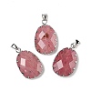 Natural Rhodonite Pendants G-H086-01P-07-1