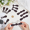 8Pcs 1-Hole PU Leather Buttons FIND-GF0008-82A-3