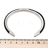 304 Stainless Steel Microfiber Leather Cord Cuff Bangles BJEW-D304-14P-01-3