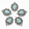 Tibetan Style Alloy Pendants PALLOY-R113-001-RS-1