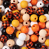 120Pcs 6 Style Natural Wood Beads WOOD-YS0001-02-3