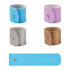 Crafans 4Pcs 4 Color Adjustable Imitation Leather Napkin Rings AJEW-CF0001-11-8