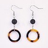 Cellulose Acetate(Resin) Dangle Earring EJEW-JE03159-04-2