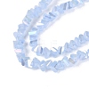 Electroplate Imitation Jade Glass Beads Strands EGLA-Q139-01A-B07-3